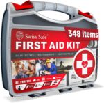 Swiss Safe 2-in-1 First Aid Kit for Car, Travel & Home, Businesses -