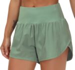 THE GYM PEOPLE Womens High Waisted Running Shorts Quick Dry