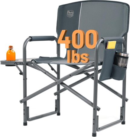 TIMBER RIDGE Aluminum Oversized Camping Chair, Lightweight Portable