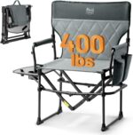 TIMBER RIDGE Heavy Duty Camping Chair with Compact Size, Portable