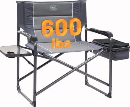 TIMBER RIDGE XXL Oversized Directors Chair 600lbs - Heavy Duty Camping