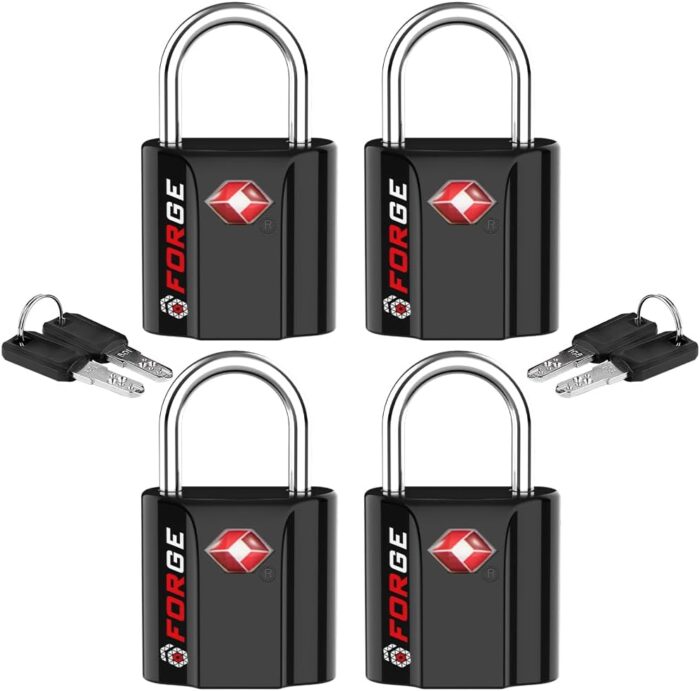TSA Approved Luggage Locks, Ultra-Secure Dimple Key Travel Locks with