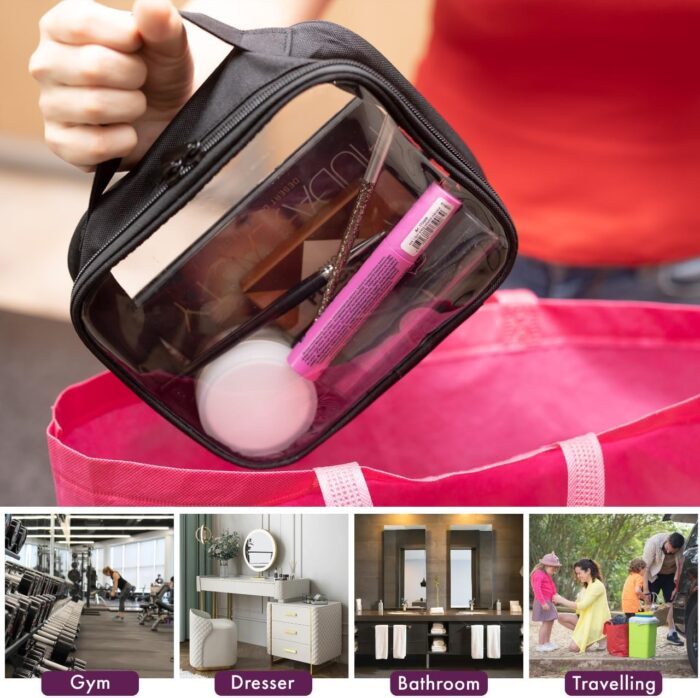 TSA Approved Toiletry Bag - 6.5 x 8.3 inches - Quart Size, Clear