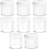 TSA Approved Wide Mouth Travel Size Containers, PP Clear & White Leak