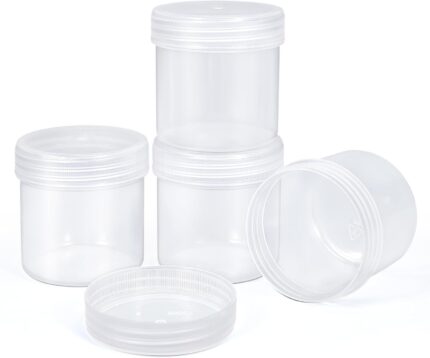 TSA Approved Wide Mouth Travel Size Containers, PP Clear Leak Proof