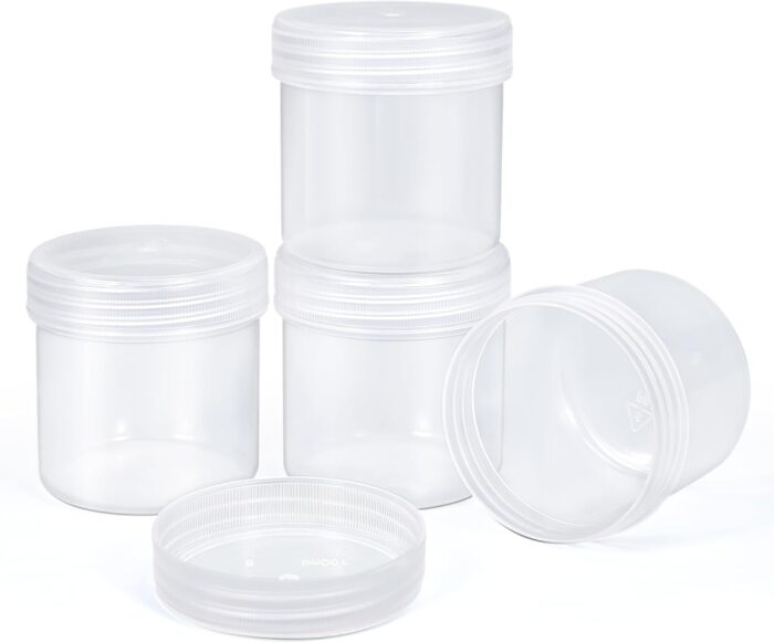 TSA Approved Wide Mouth Travel Size Containers, PP Clear Leak Proof