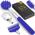 TUKUOS Telescoping Back Scratcher with 4Pcs Detachable Scratching