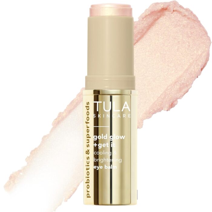 TULA Skin Care Eye Balm Gold Glow - Dark Circle Treatment, Instantly