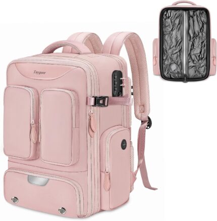 Taygeer Vacuum Backpack, Expandable Vacuum Seal Carry on Backpack with