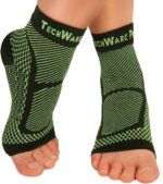 TechWare Pro Ankle Brace Compression Sleeve - Relieves Achilles