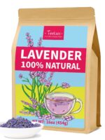 TeeLux Lavender Flowers Tea, Dried Lavender Buds for Drinks, Baking,