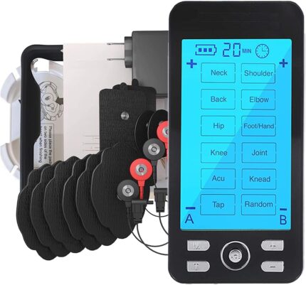 Tens Unit Machine Pulse Massager for Pain Relief, 24 Massage Modes,