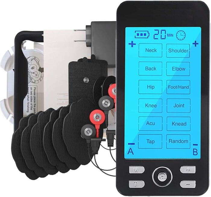 Tens Unit Machine Pulse Massager for Pain Relief, 24 Massage Modes,