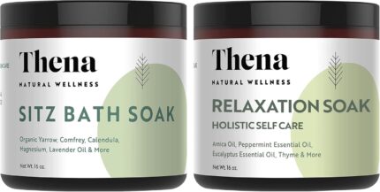 Thena Organic Sitz Bath Soak & Relaxation Soak Bundle | 100% Natural &