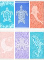 Thin Turkish Beach Towel Lightweight Quick Dry Absorbent Cotton