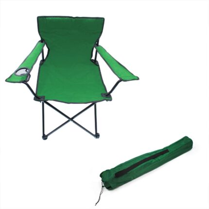 Trademark Innovations Folding Outdoor Beach Camp Chair, 18" L x 31" W