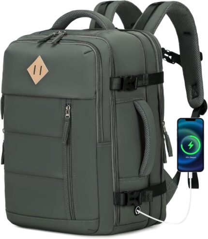 Travel Backpack for Men, 32L Expandable Carry On Flight Approved