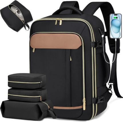 Travel Backpack for Women Men 40L Large Carry On Backpack Flight
