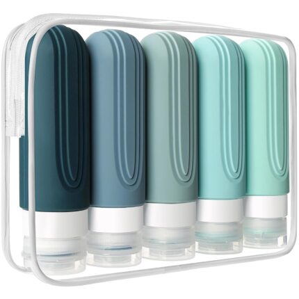 Travel Bottles for Toiletries, 5 Pack TSA Approved Travel Size