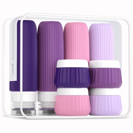 Travel Bottles for Toiletries - 8 Pack, TSA Approved 3oz Travel