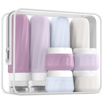 Travel Bottles for Toiletries 8 Pack, Travel Size Toiletries, Tsa