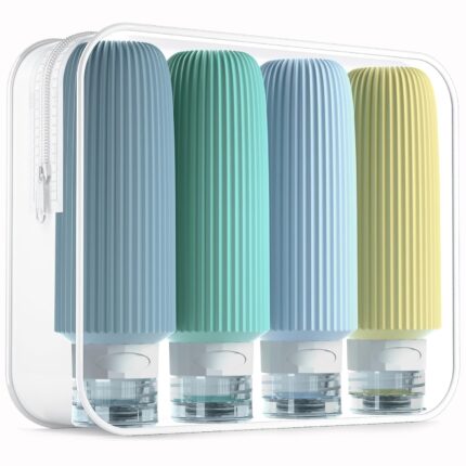 Travel Bottles for Toiletries, Large 6oz Travel Size Containers, BPA