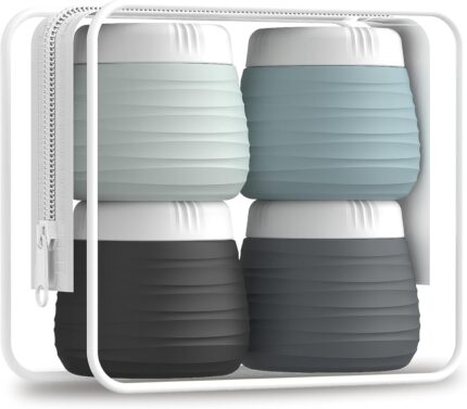 Travel Containers for Toiletries, 1.7oz Travel Size Premium Silicone