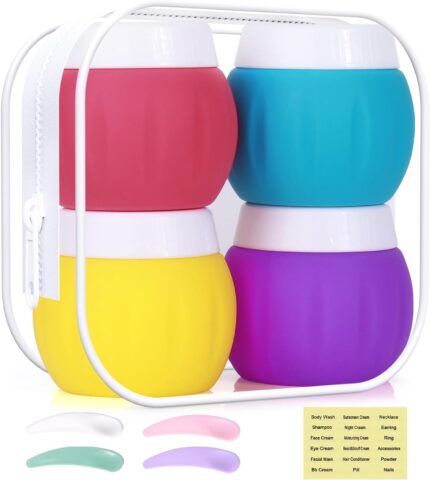 Travel Containers for Toiletries, GLAMFIELDS TSA Approved 1.7oz 50ml