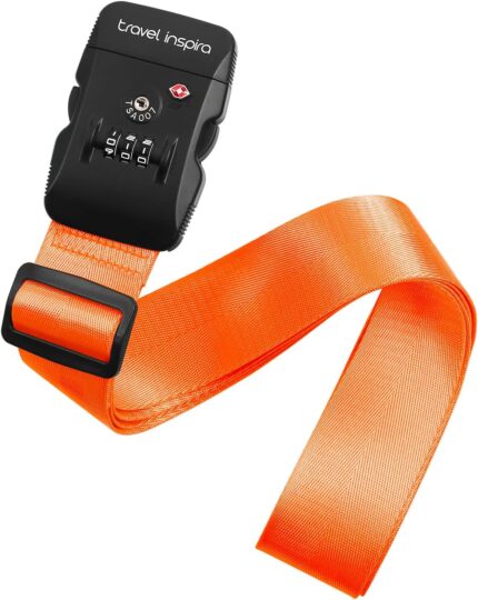 Travel Inspira Luggage Straps with TSA Combination Lock - Adjustable,