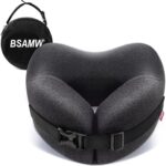 Travel Pillow Vac Compressed Memory Foam Neck Pillow Airplane,Soft and