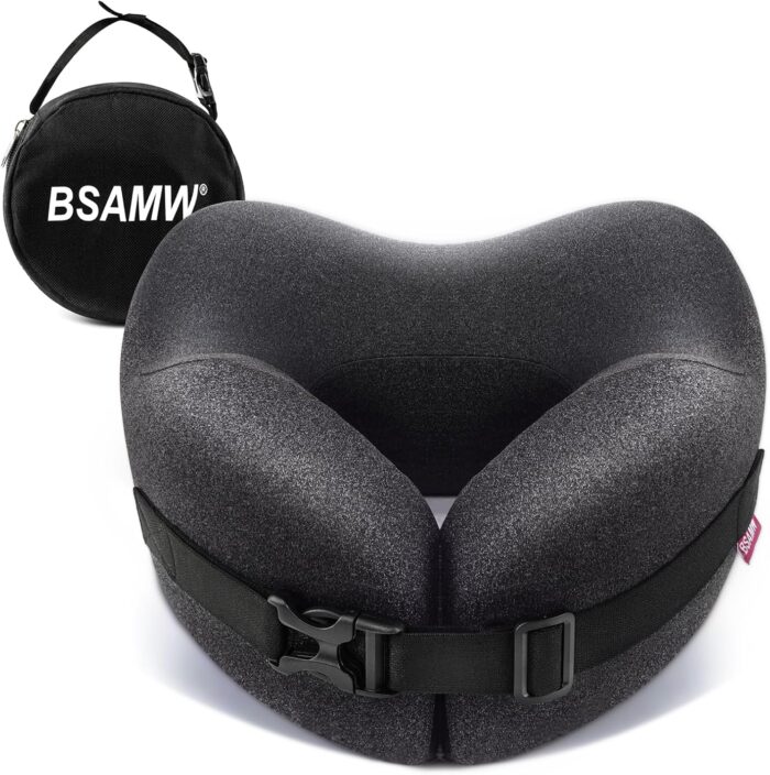 Travel Pillow Vac Compressed Memory Foam Neck Pillow Airplane,Soft and
