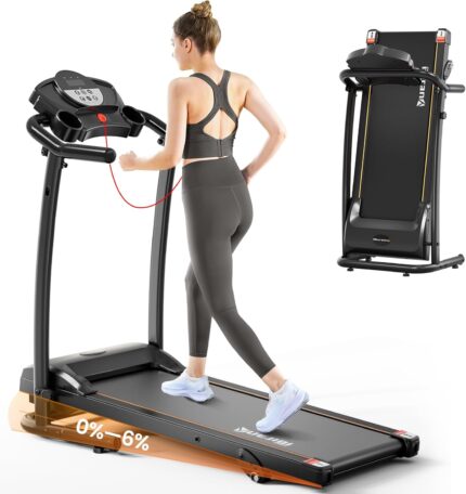 Treadmills for Home, 3.0HP Folding Treadmill with Incline,