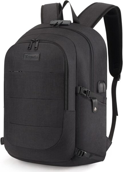 Tzowla Anti-Theft Water Resistant 17.3 Inch Laptop Backpack with USB