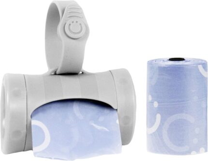 Ubbi Retractable On the Go Bag Dispenser for Travel, Diaper Bag