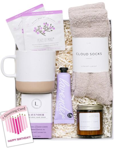 Unboxme Lavender Spa Gift Set - Relaxation Gifts For Women - Get Well