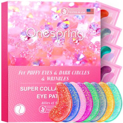 Under Eye Patches (24 Pairs) - Eye Gel Pads for Wrinkles, Puffy Eyes,