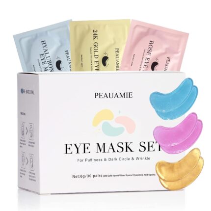 Under Eye Patches Gold and Hyaluronic Acid for puffy eyes,Rose Eye