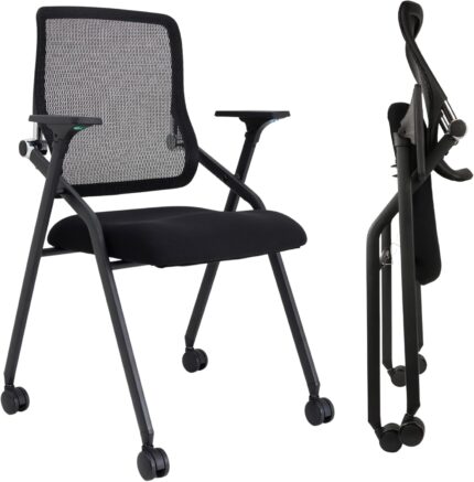 Updated Conference Room Chairs, Folding Office Desk Chair with Lumbar