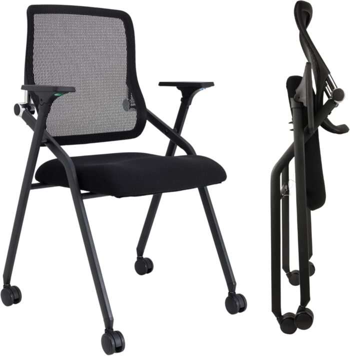 Updated Conference Room Chairs, Folding Office Desk Chair with Lumbar