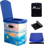 Upgrade XL Portable Toilet for Adults, Extra Large Portable Travel