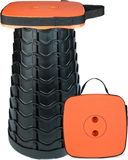 Upgraded Collapsible Stool Heavy Duty 550lbs Load Capacity Portable