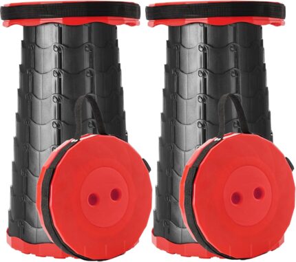 Upgraded Foldable Stool Thickened Set of 2, Portable Collapsible Stool