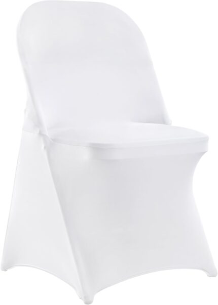 VEVOR 30 PCS White Folding Chair Covers - Ideal for Weddings, Parties,