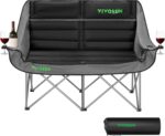 VIVOSUN Double Camping Chair, Fully Padded Folding Loveseat, Oversized