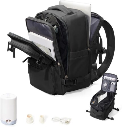 Vacuum Backpack Travel, Airback Backpack with Pump Personal Item Carry