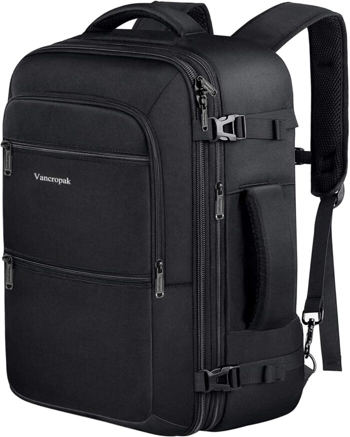 Vancropak Carry On Backpack, 40L Expandable Extra Large Travel