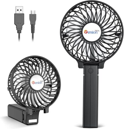 VersionTECH. Portable Handheld Fan, Powerful+Durable+4000mAh+180°