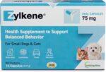 Vetoquinol Zylkene Calming Support Supplement for Small Dogs and Cats,