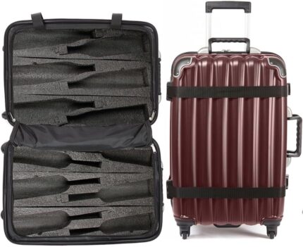 VinGardeValise® Grande Wine Suitcase – 12-Bottle Travel Luggage,