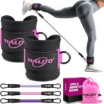WALITO Ankle Resistance Bands with Cuffs, Exercise Bands for
